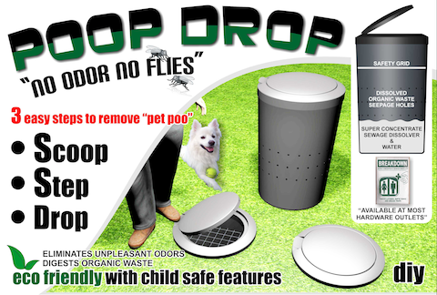 Advertisement of the Prop-Drop organic waste product