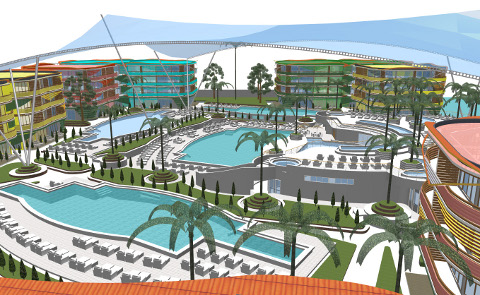 Hotel-Complex Development Project on Phuket Island, Thailand for Sale Conceptual Drawing of the Complex