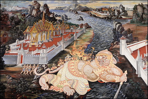 Illustration of the Ramayana Epics