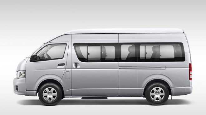 14-seater Toyota Hiace bus